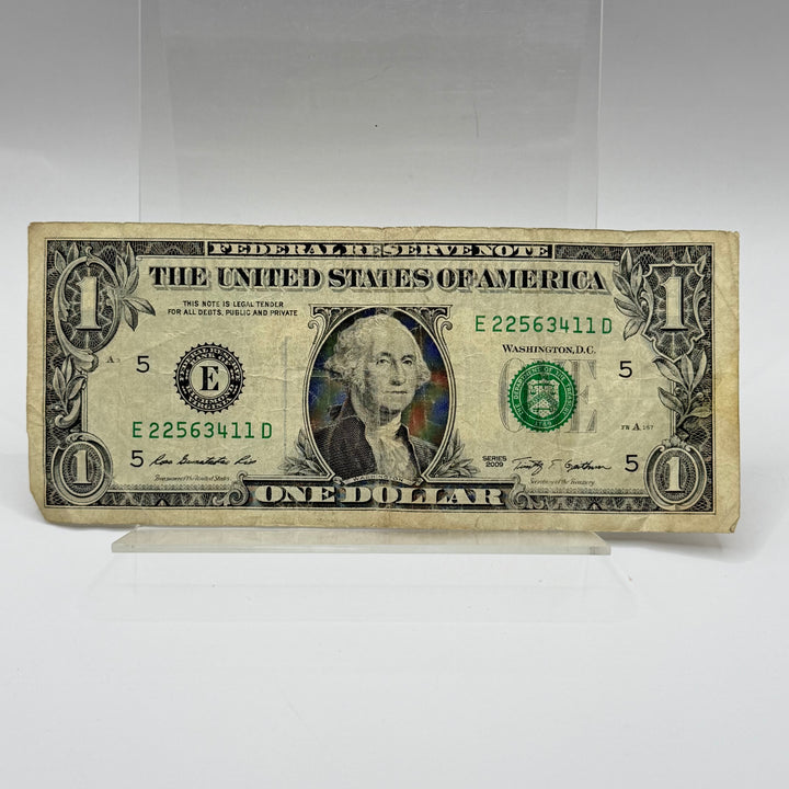 Samlarvänlig amerikansk 1-dollar sedel 2009