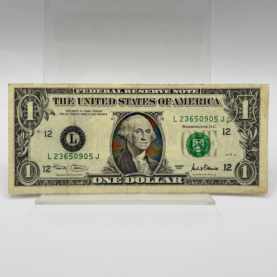 Autentisk amerikansk dollarsedel 2009 för samlare