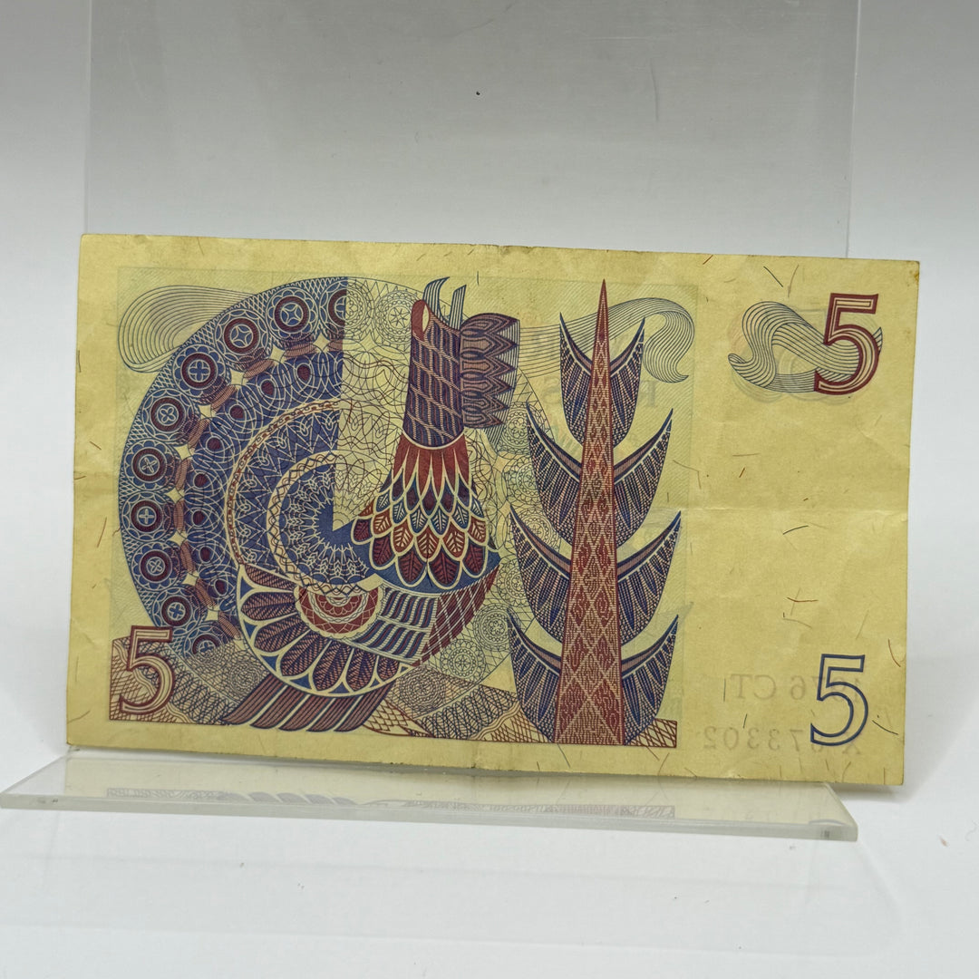 Femkronorssedel 1976 Retro Samlarobjekt