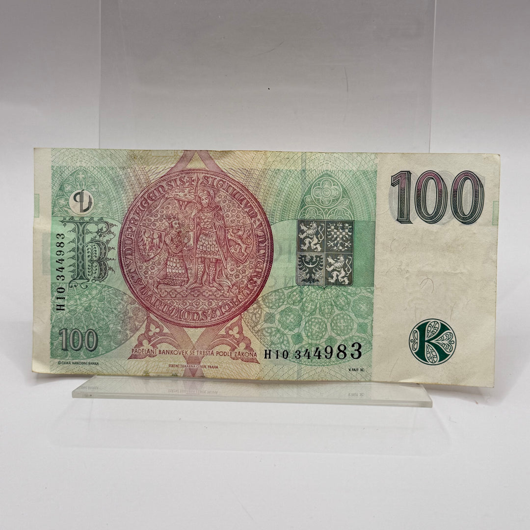 Retro Tjeckisk Sedel 100 Korun 1997