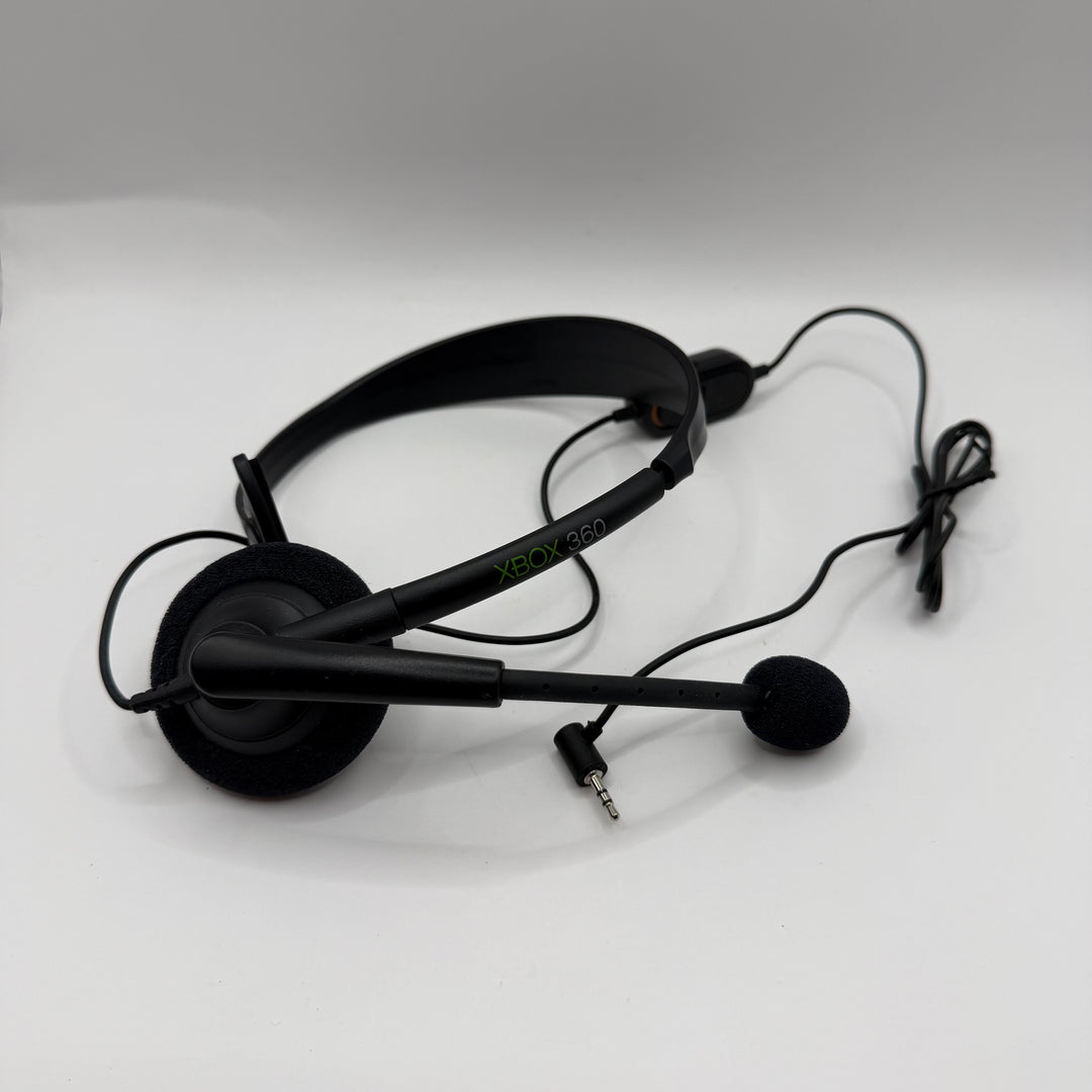 Svart Xbox 360 headset med mikrofon