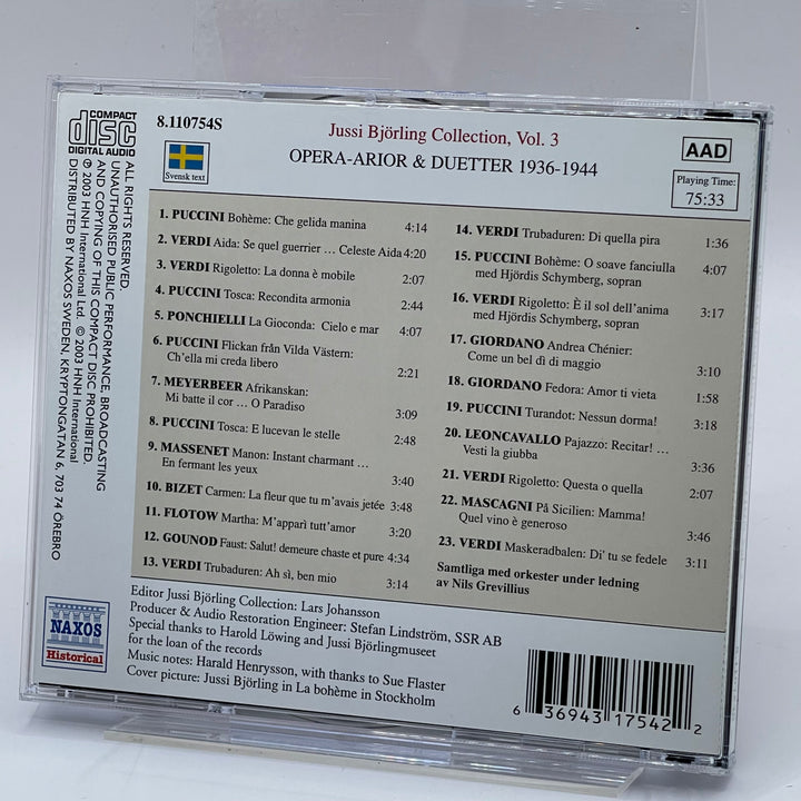 Jussi Björling Collection Vol. 3 Retro CD