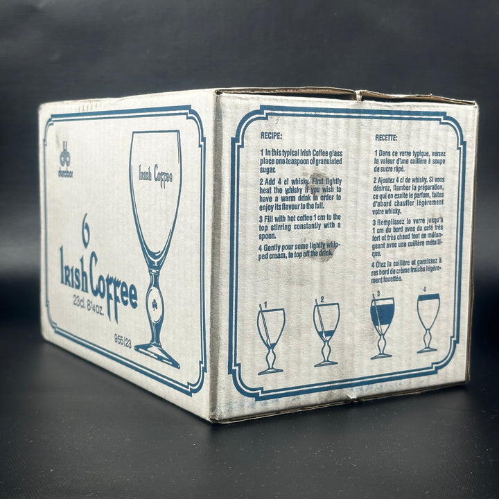Kilbeggan glas med guldkant och logotyp
