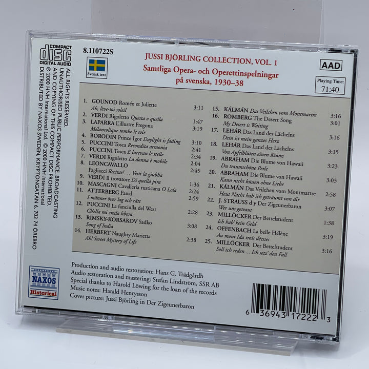 Jussi Björling Collection Vol 1 CD Retro