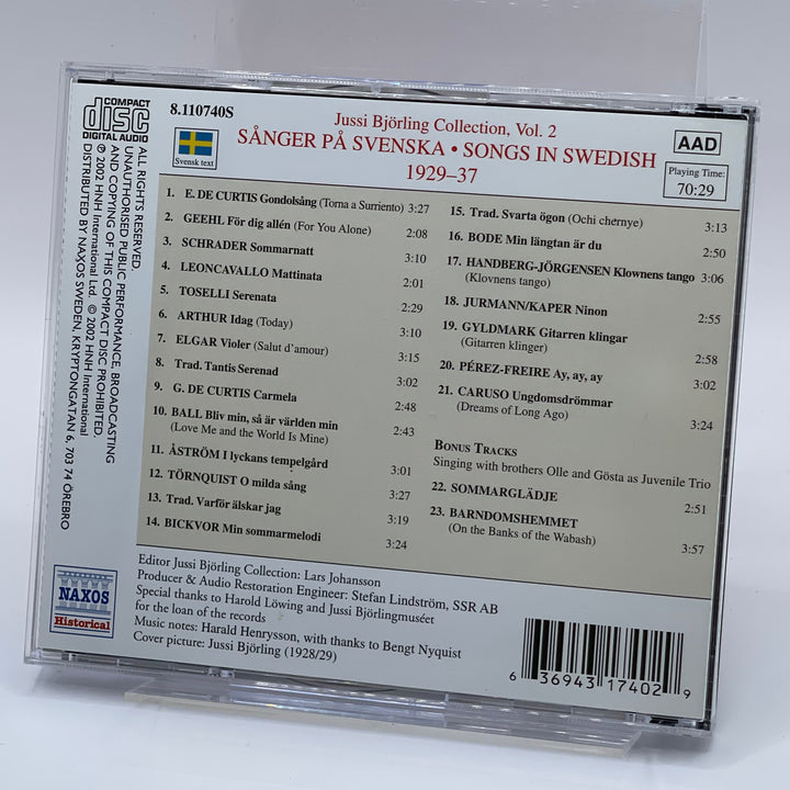 Jussi Björling Collection Vol. 2 CD Retro
