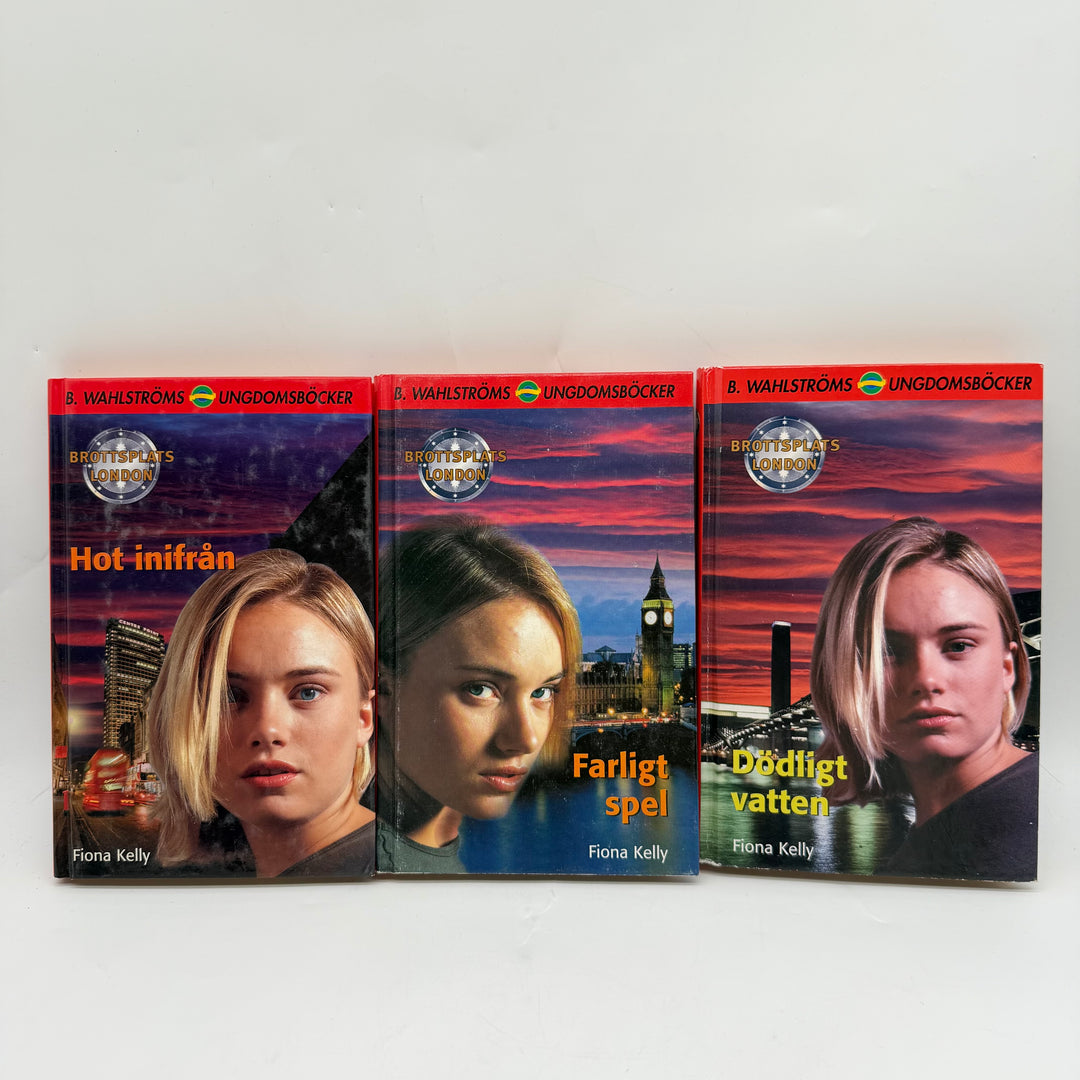 Bokpaket ungdomsdeckare Brottsplats London B Wahlströms