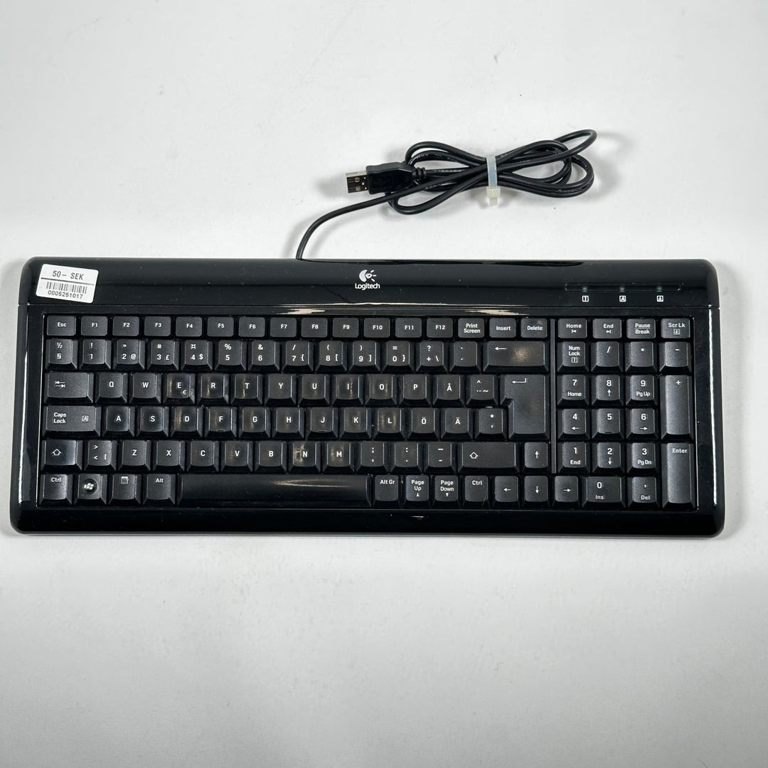 Svart Logitech USB - tangentbord K120 - Homy Secondhand Online