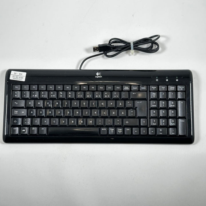 Svart Logitech USB - tangentbord K120 - Homy Secondhand Online