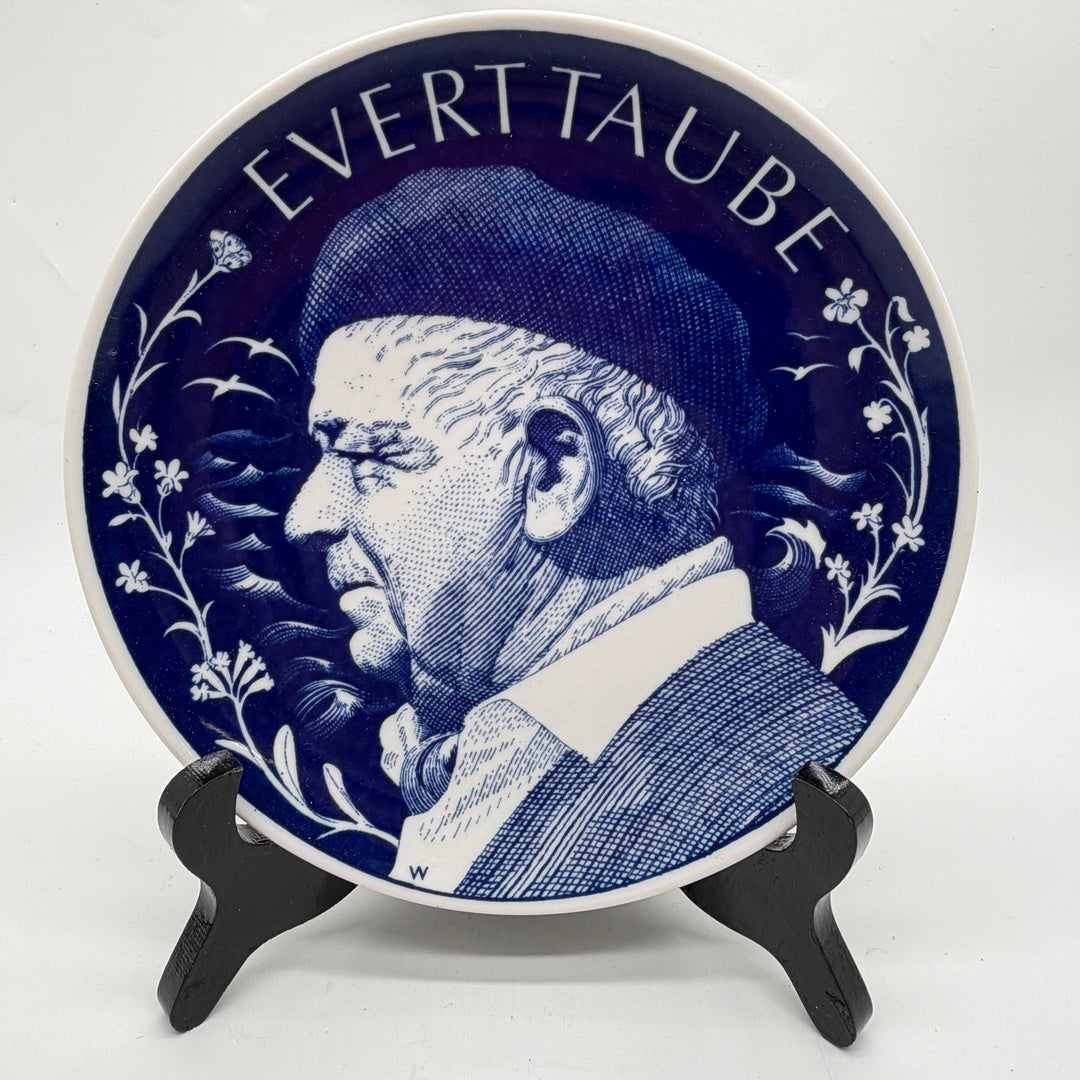 Rörstrand Retro Samlartallrik Evert Taube Porslin