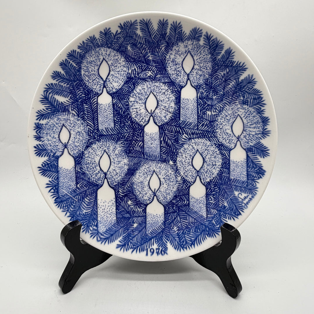 Gustavsberg julitallrik retro design 1976