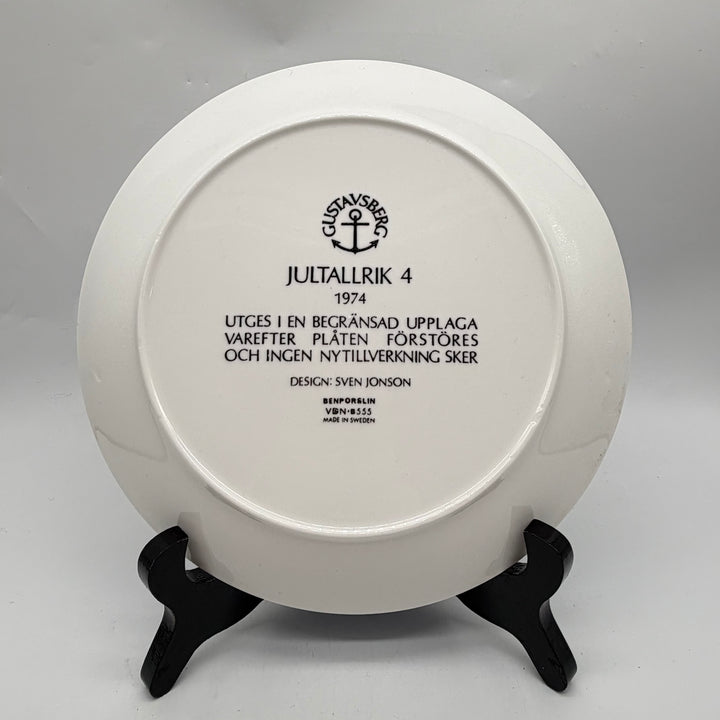 Retro jultallrik från Gustavsberg 1974