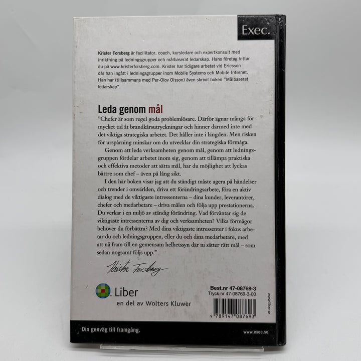 Leda genom mål ledarskapsbok Liber begagnad