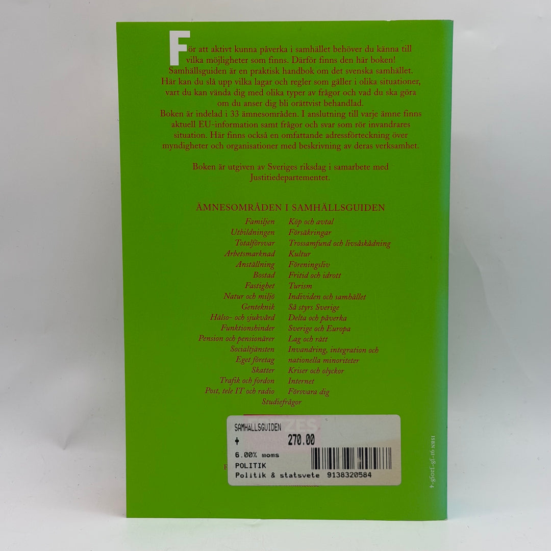 Samhällsguiden bok modern samhällsinformation begagnad