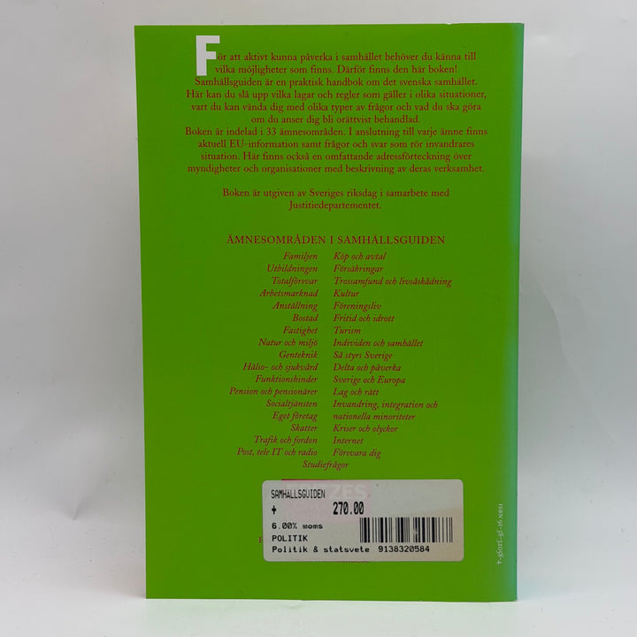 Samhällsguiden bok modern samhällsinformation begagnad