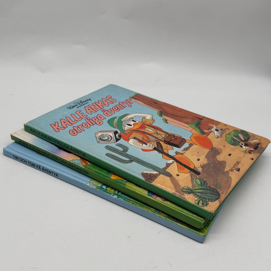 Retro Disneybokpaket Richters tre barnböcker