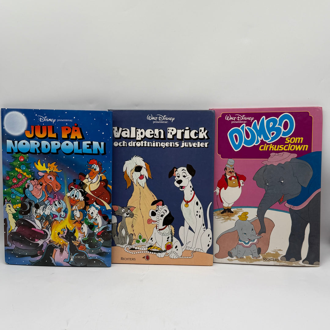Retro Walt Disney bilderböcker 3 pack Richters