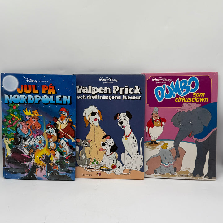 Retro Walt Disney bilderböcker 3 pack Richters