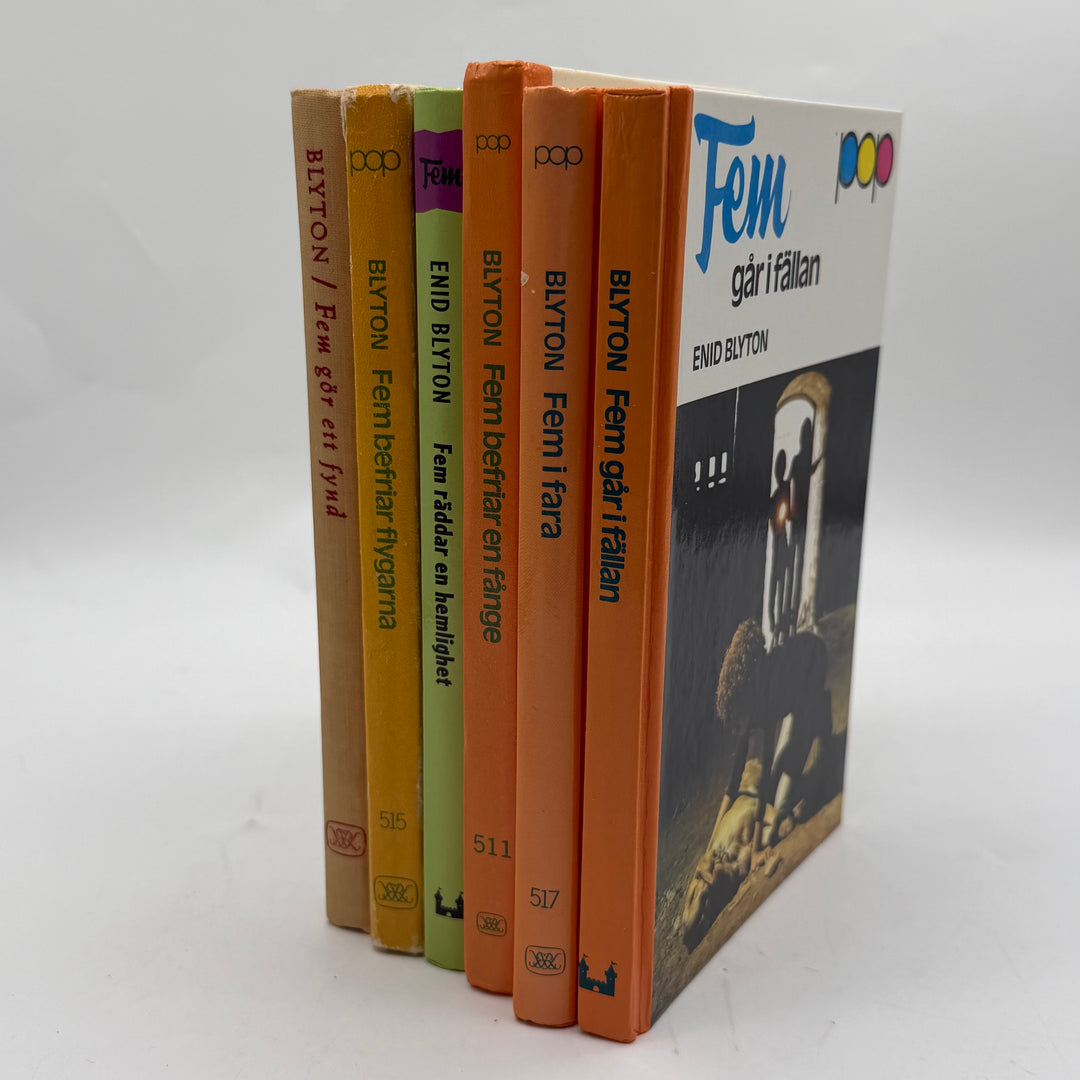 Retro bokpaket Fem-gänget Enid Blyton
