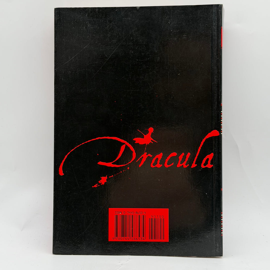 Dracula illustrerad skräckbok mjukpärm röd svart