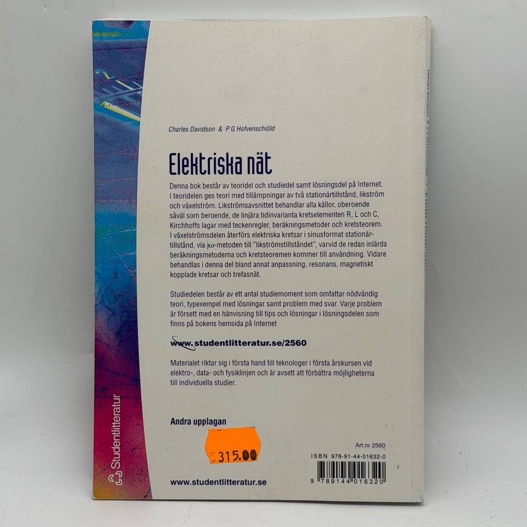 Elektriska nät kursbok Studentlitteratur begagnad