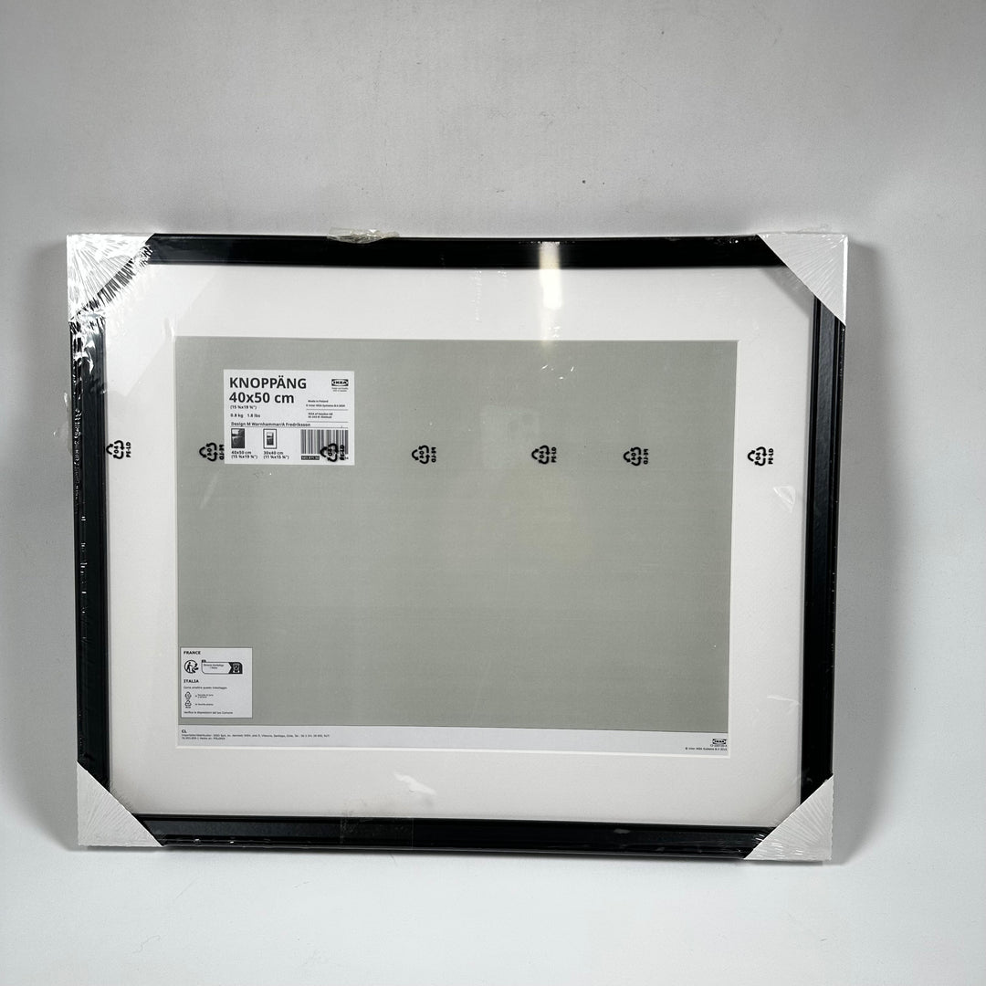 Svart IKEA KNOPPÄNG Fotoram 40x50 cm