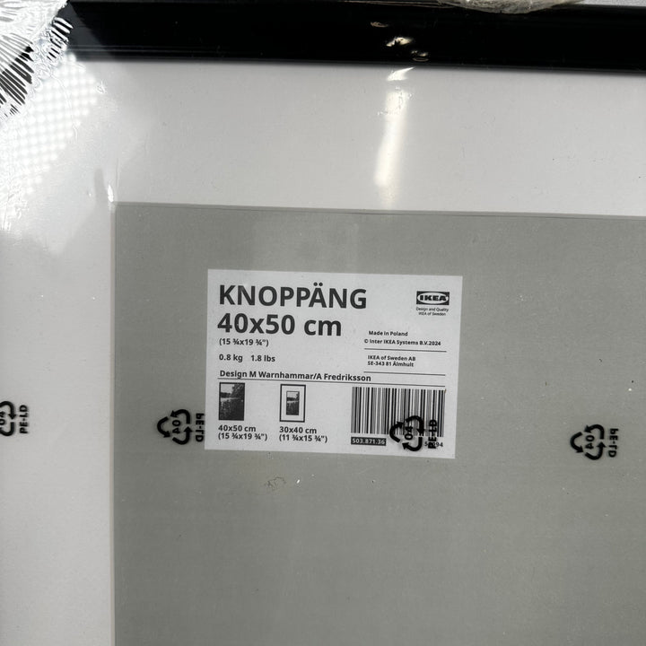 Svart IKEA KNOPPÄNG Fotoram 40x50 cm
