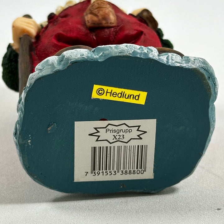 Vintage Tomtefigur i keramik med ryggsäck