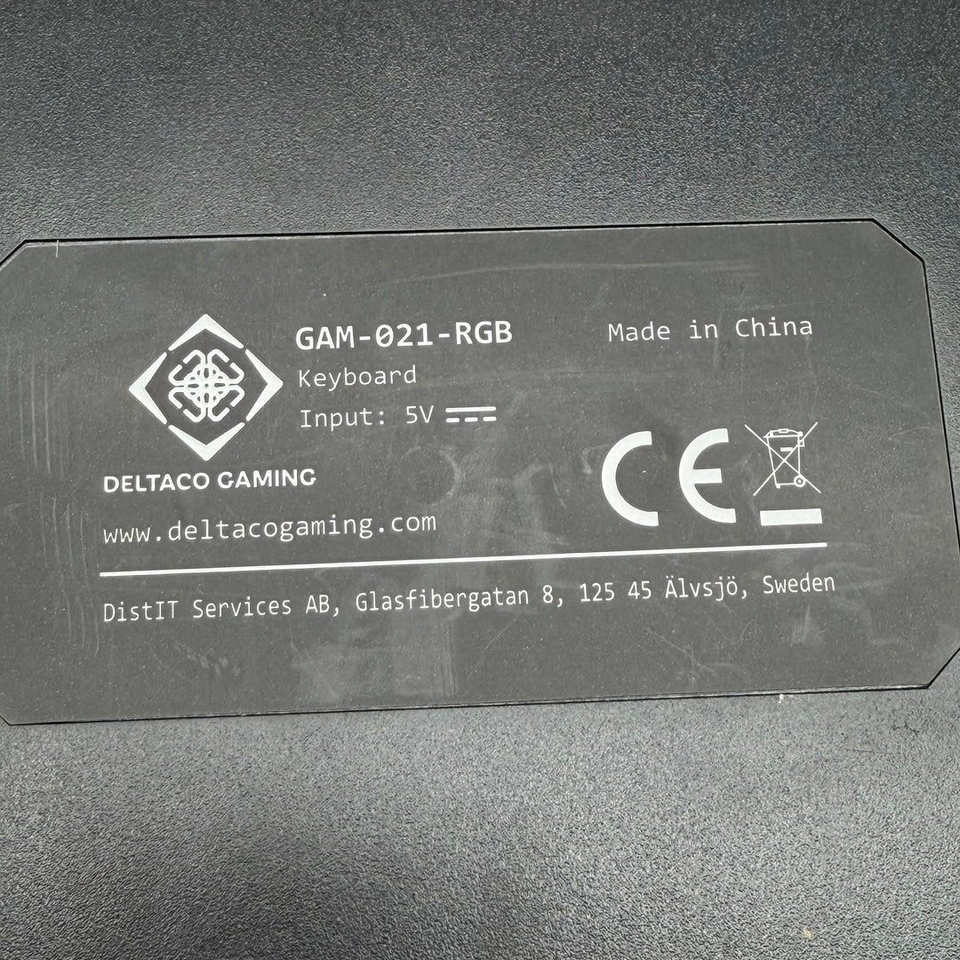 Deltaco Gaming RGB-tangentbord i mycket gott skick