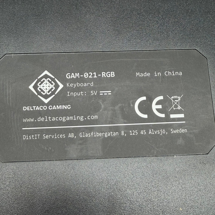 Deltaco Gaming RGB-tangentbord i mycket gott skick