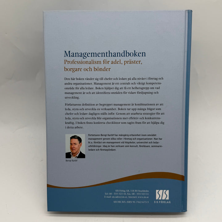 Managementhandboken Bengt Karlöf modern fackbok