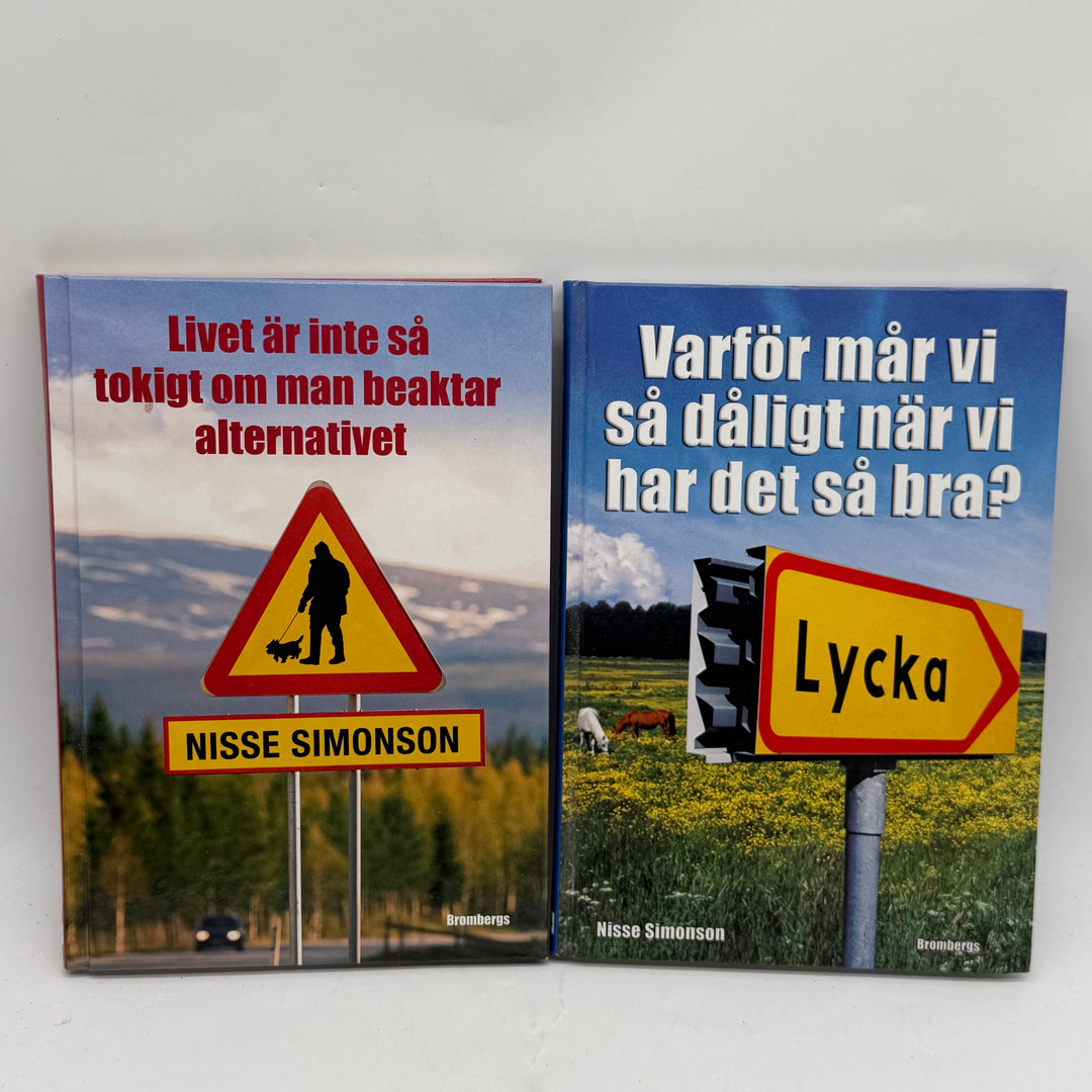 2 inbundna böcker personlig utveckling Nisse Simonson