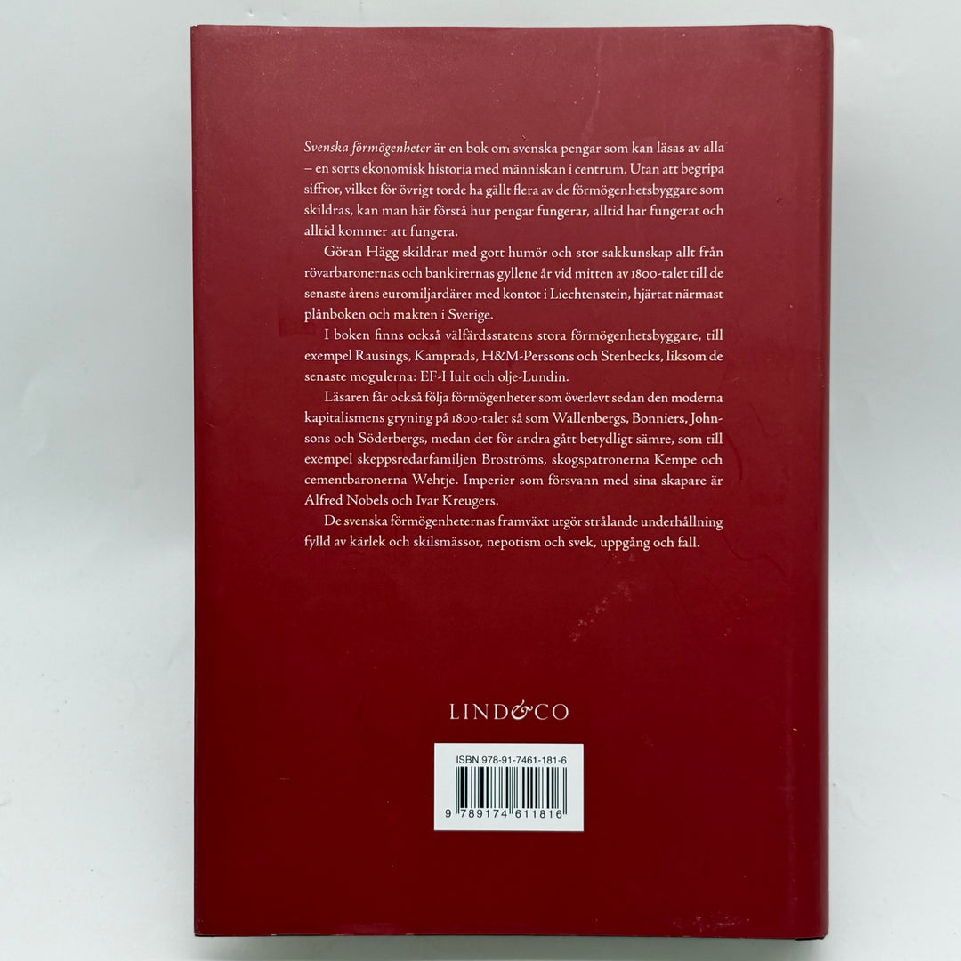 Svenska förmögenheter bok Göran Hägg Lind & Co