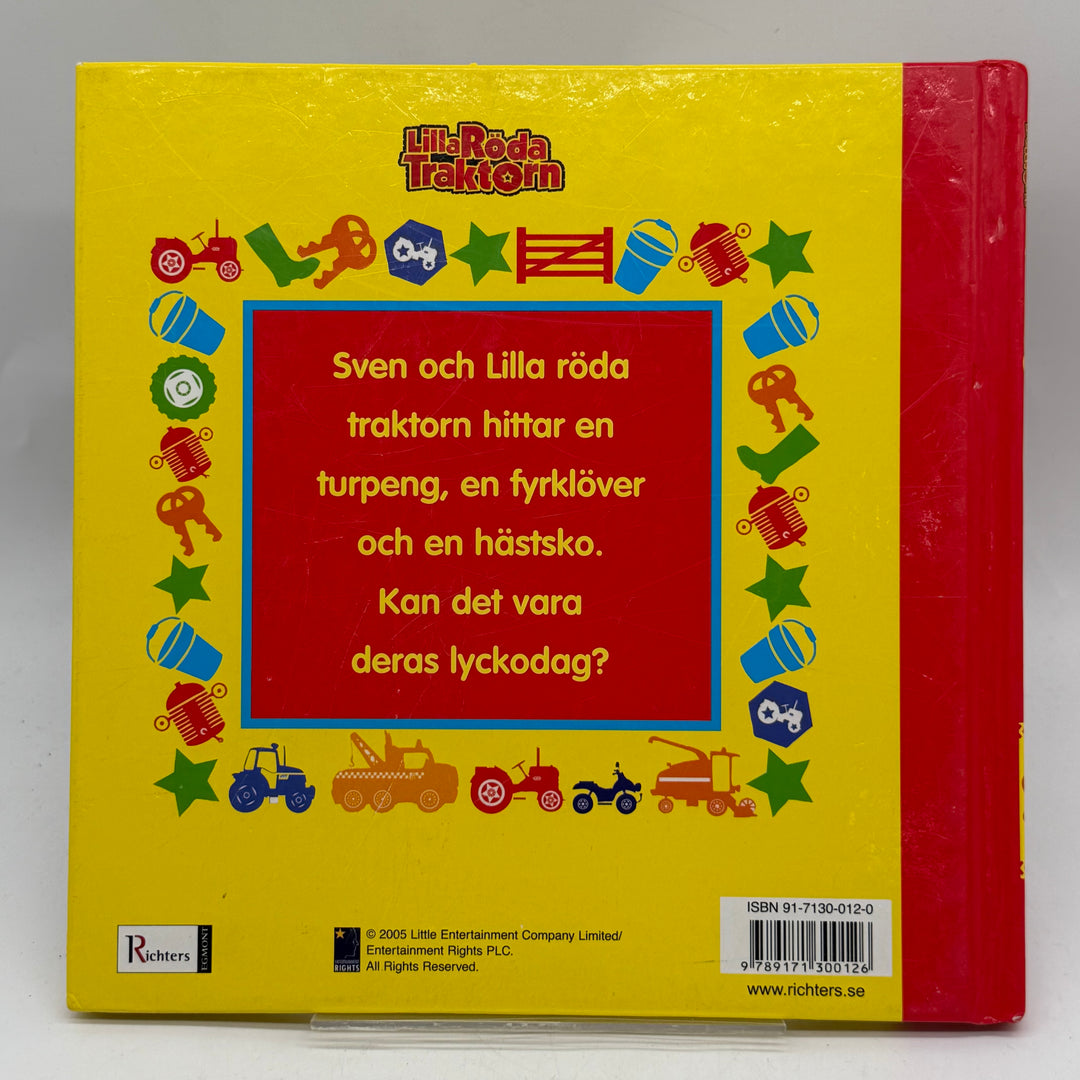 Lilla Röda Traktorn Lyckodagen bilderbok begagnad