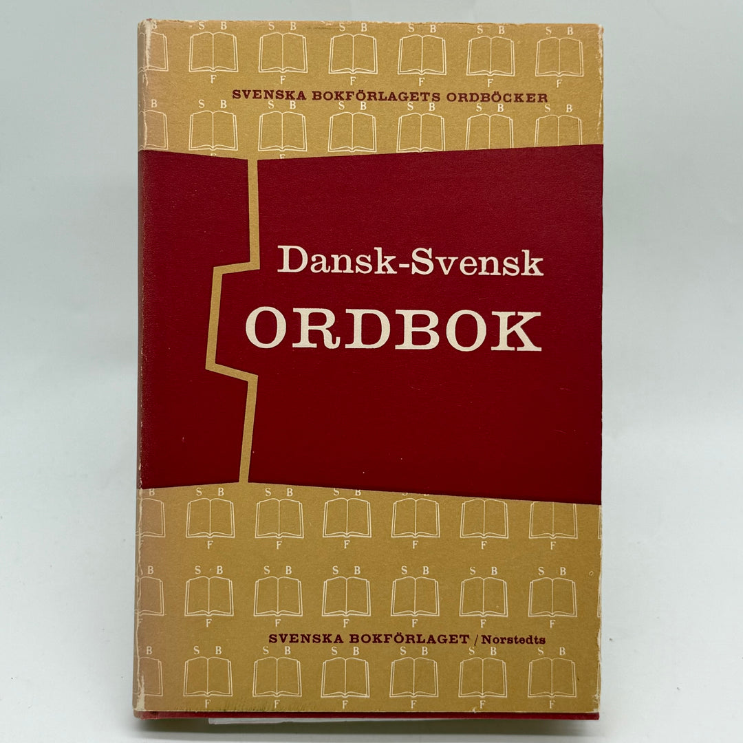 Klassisk retro dansk svensk ordbok inbunden