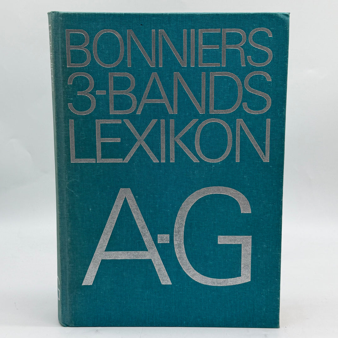 Bonnier retro lexikon A–G turkos hårdband
