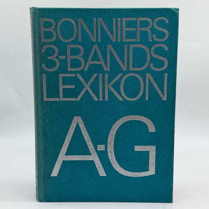 Bonnier retro lexikon A–G turkos hårdband
