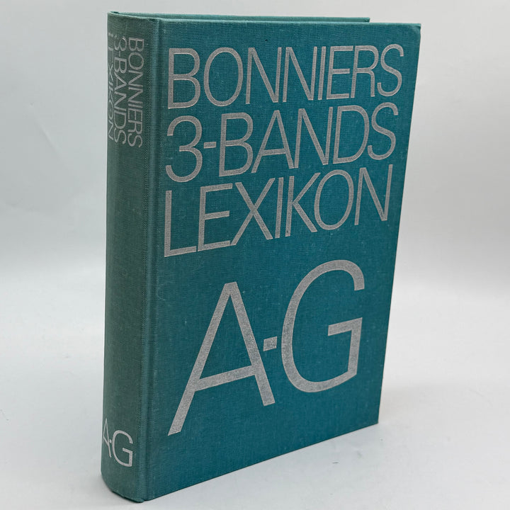 Bonnier retro lexikon A–G turkos hårdband