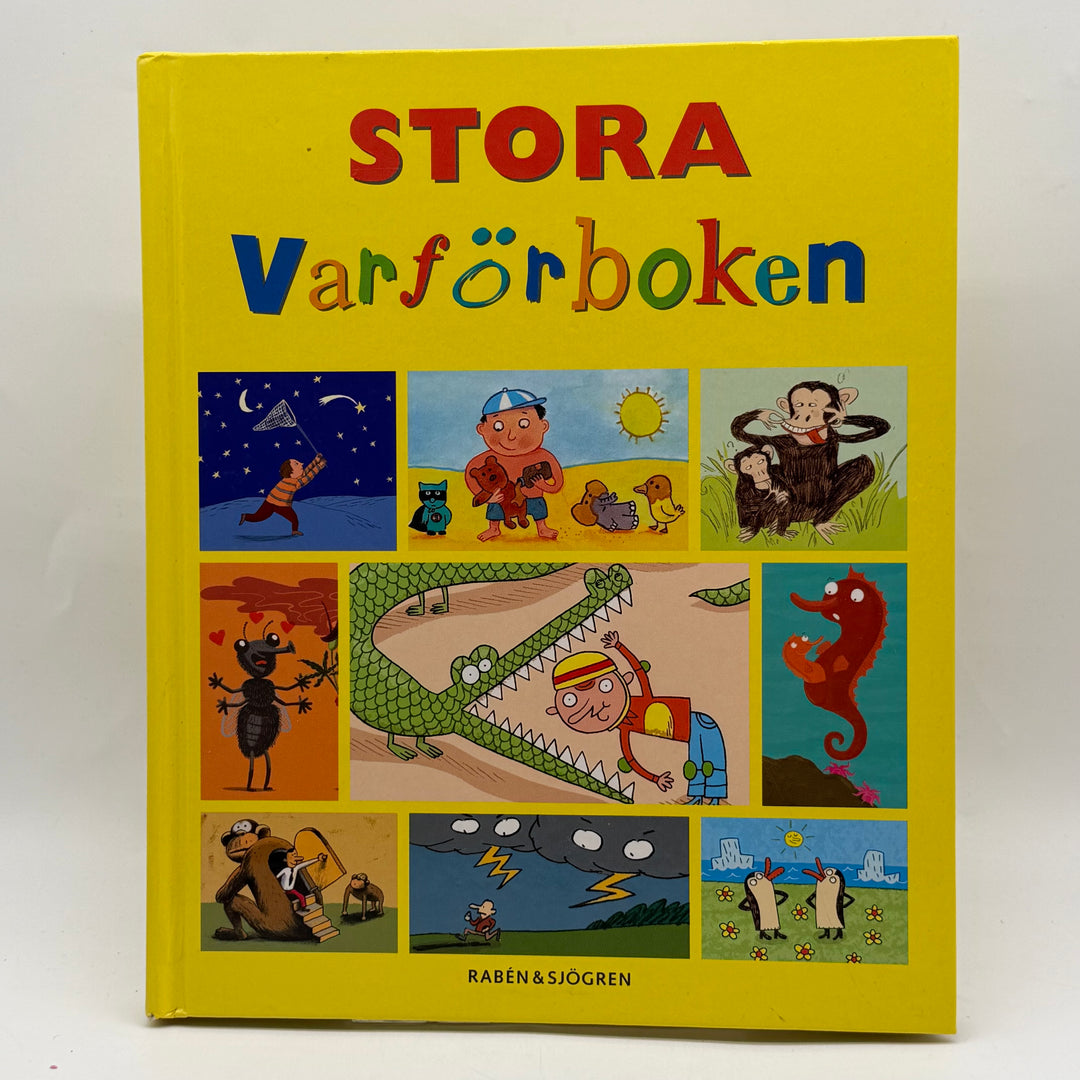 Stora Varförboken färgglad barnbok Rabén Sjögren