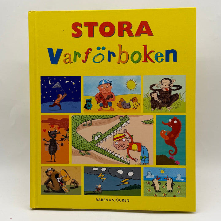 Stora Varförboken färgglad barnbok Rabén Sjögren
