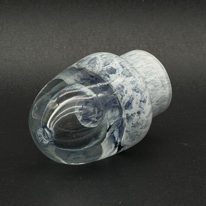 Unik blå glasvas med elegant design