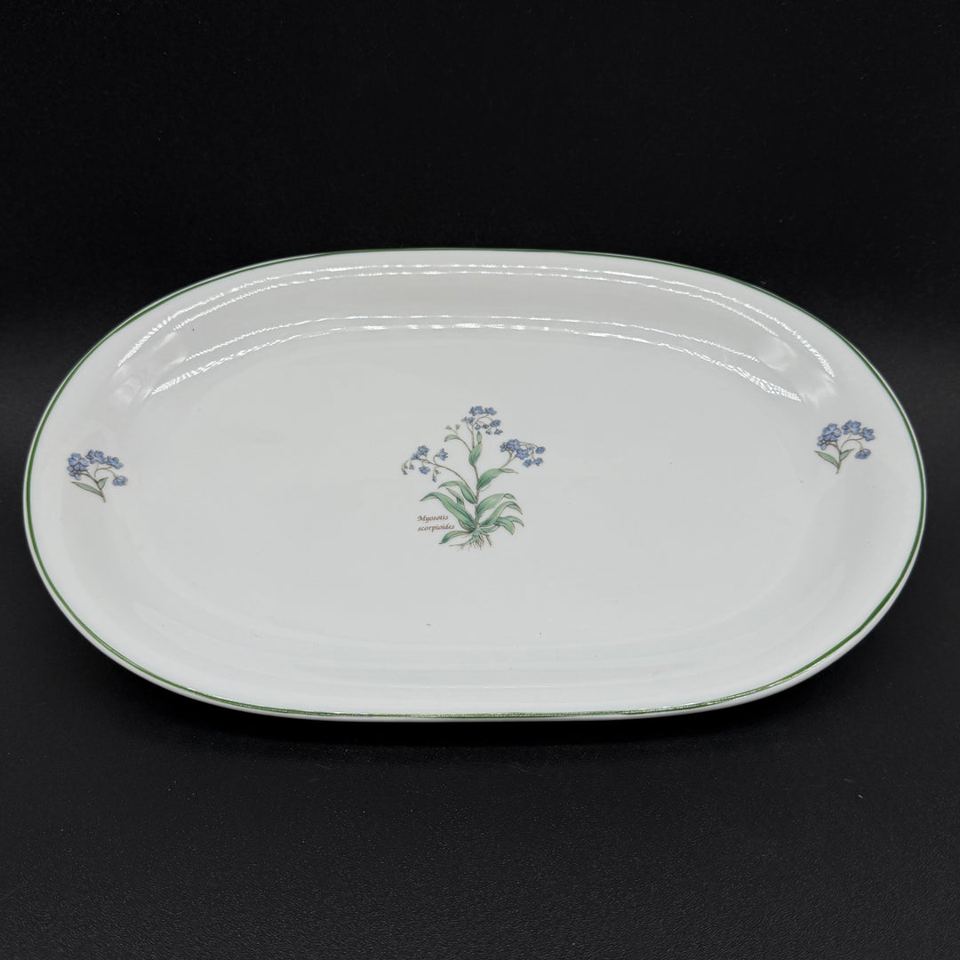 Mariehult retro serveringsfat med blommönster