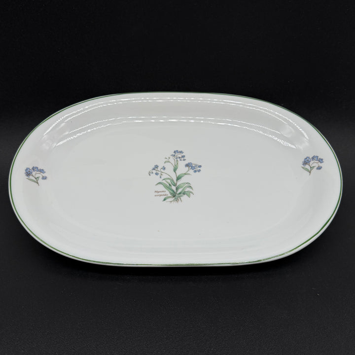 Mariehult retro serveringsfat med blommönster