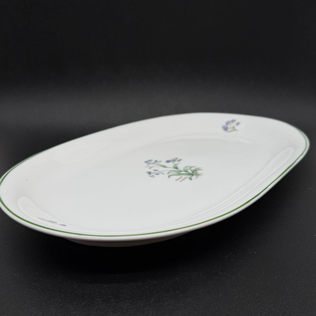 Mariehult retro serveringsfat med blommönster