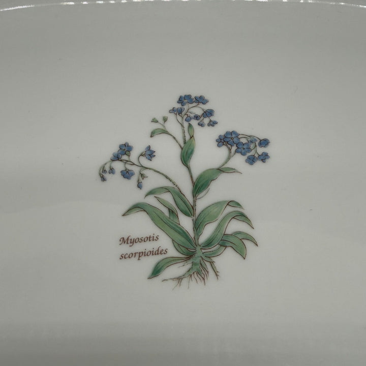 Mariehult retro serveringsfat med blommönster