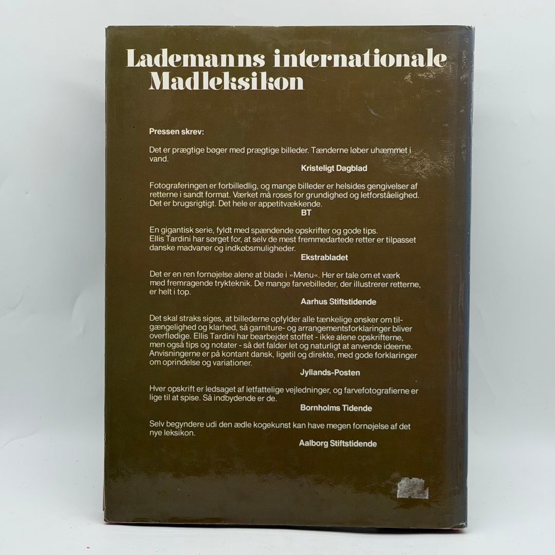 Retro kokbok Frugt Lademann Menu vintage