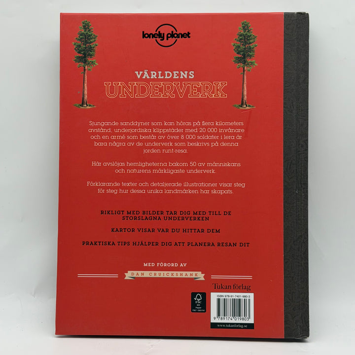 Världens underverk faktabok Lonely Planet inbunden