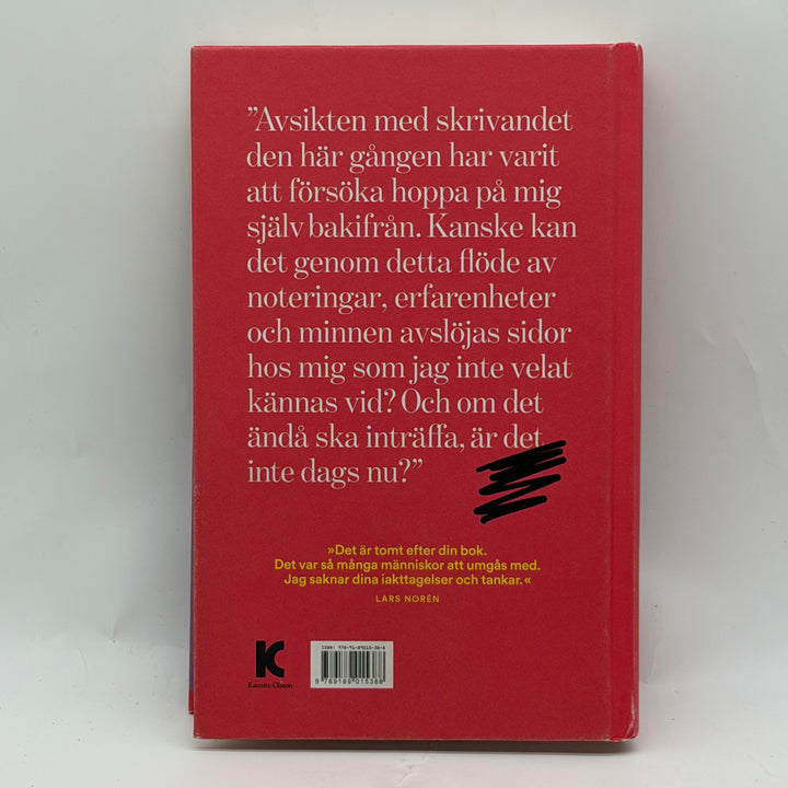 Tvärakast självbiografisk dagboksbok inbunden Kaunitz Olsson