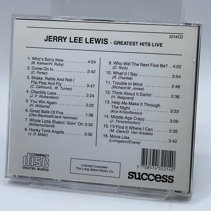 Jerry Lee Lewis Greatest Hits Live CD Retro