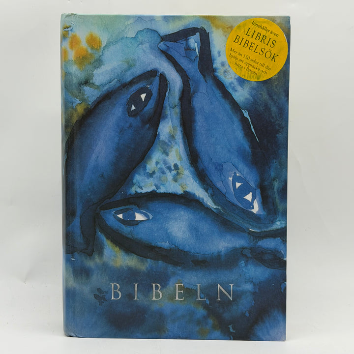 Svensk illustrerad Bibel blå inbunden Libris