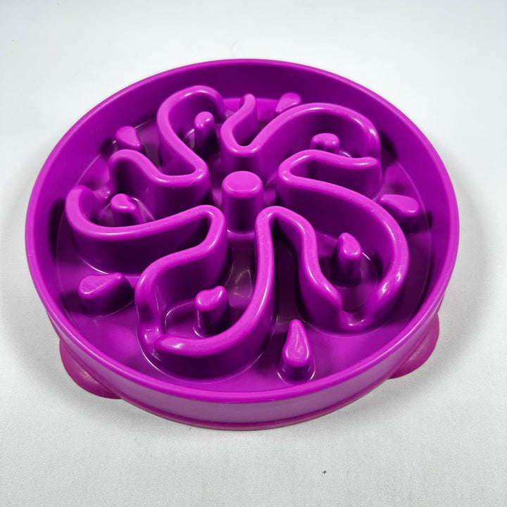 Lila Hundmatspussel i Robust Plast